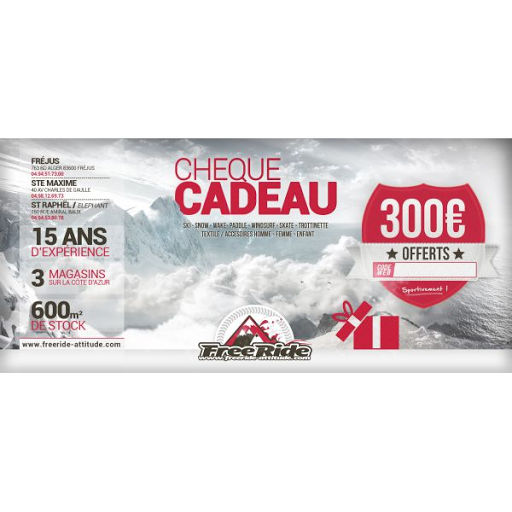 Cheque cadeau 15 euros - Freeride Attitude