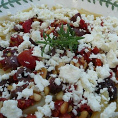 Bow Tie Pasta With Feta, Pine Nuts and Tomatoes