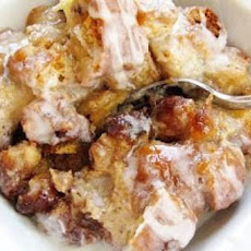Crock Pot Bread Pudding in Caramel Sauce