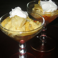 Greek Style Honey-Yogurt & Pear Pudding
