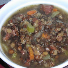 1-Hour Smoky Ham and Lentil Soup
