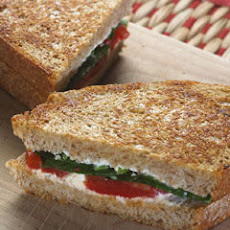 Goat Cheese & Roasted Red Pepper Panini