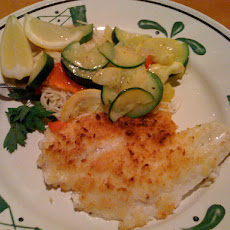 Parmesan Crusted Tilapia With Lemon Caper Sauce