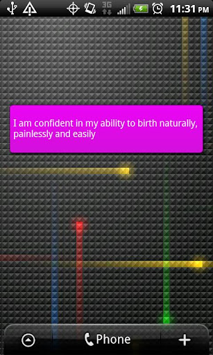 Birth Affirmations Widget