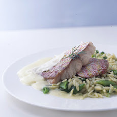 Baked Red Snapper with Avgolemono
