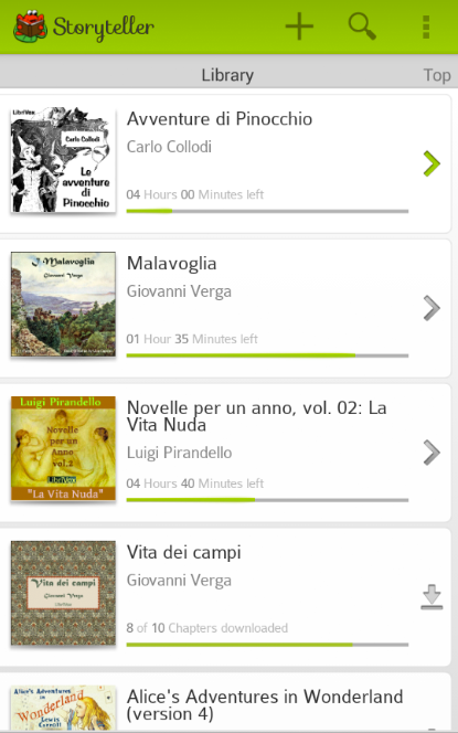 Android application Storyteller - Audiobook Pro screenshort