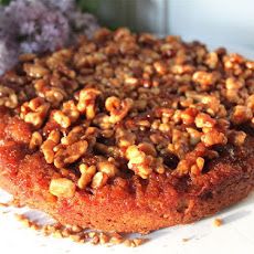 Maple Walnut Upside Down Persimmon Cake