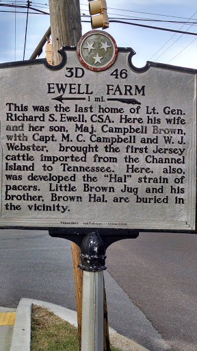 Ewell Farm Historical Marker