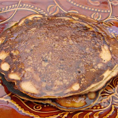 Banana Cinnamon Pancakes With Butter Rum Sauce