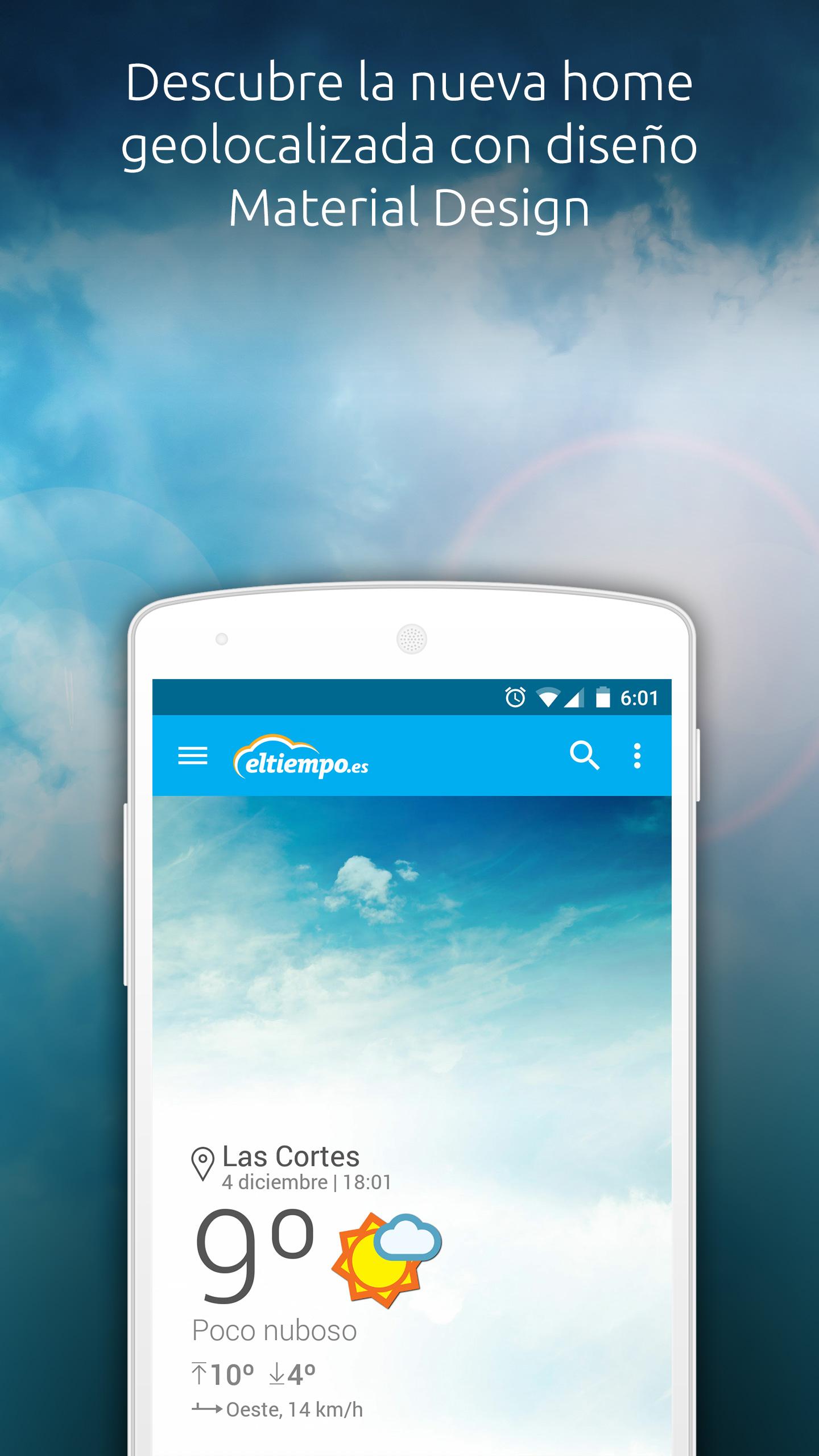 Android application Weather by eltiempo.es screenshort