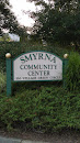 Smyrna Community Center Sign