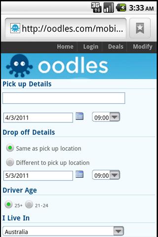 Oodles.com Car Rental