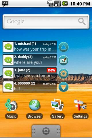 Smile SMS Widget