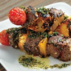 Citrus Beef Skewers With Grapefruit And Garlic