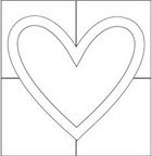 heart quilt coloring picture