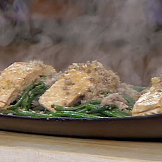 Tea Smoked Salmon with Chinese Long Bean Saute