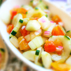 Cucumber Salad Recipe- My Version of Old Liz's Salad, with Agave