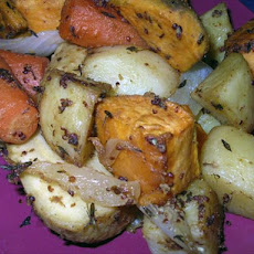 Roasted Root Vegetables With Mustard