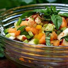 Bright Fruit and Vegetable Salad (Rojak)