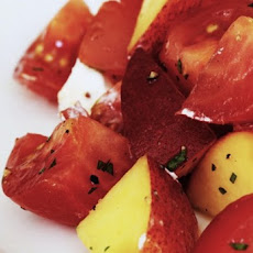 Tomato And Peach Salad With Goat Cheese Recipe
