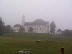 Wieskirche Steingaden im Nebel