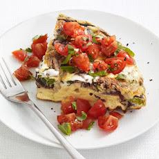 Ricotta Frittata With Tomato Salad