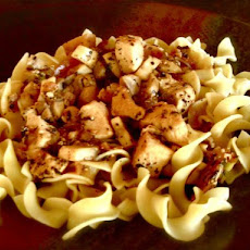 Chicken and Mushrooms in a Lemon Sauce