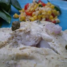 Roasted Fish in a Mustard Sauce - Barefoot Contessa.