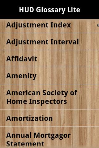 HUD Glossary Lite