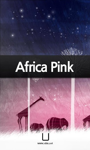 sskin-live-africa-pink for android screenshot