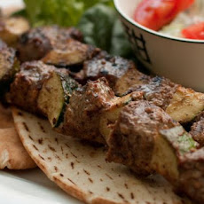 Spicy Lamb Shish Kebabs With Greek Pita Bread