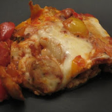 Mushroom and Sweet Pepper Lasagna