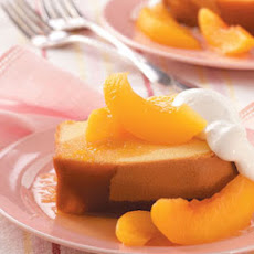 Pound Cake with Brandied Peach Sauce Recipe