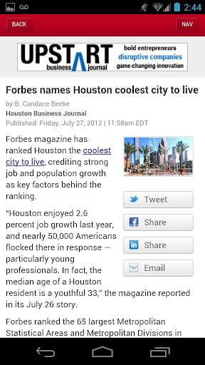 【免費新聞App】The Houston Business Journal-APP點子