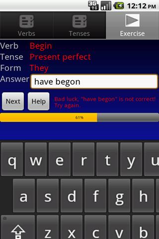 Verbuga English Verb Trainer