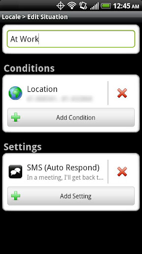 Locale SMS Auto Respond Plugin