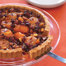 Honey-Caramel Tart with Apricots and Almonds