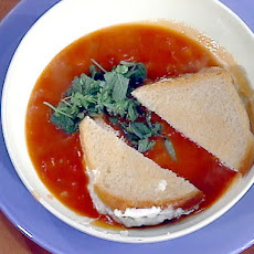Tomato Soup with Baby Grilled Cheese Sandwiches