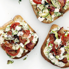 Bacon-Tomato Cheese Toasts
