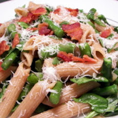Penne Pasta with Spinach and Bacon
