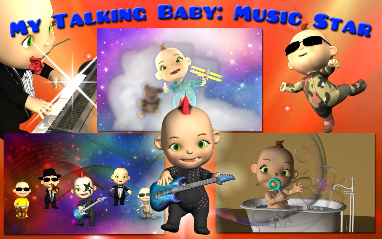 Android application My Talking Baby Music Deluxe screenshort