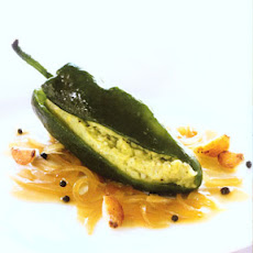 Stuffed Poblano Chiles with Avocado and Potatoes