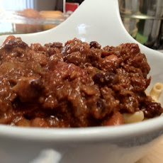Beef Chili with beans and beans