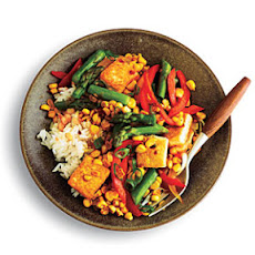 Ginger-Scented Corn and Asparagus Stir-Fry