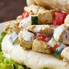 Yogurt-Marinated Chicken & Creamy Greek Sauce