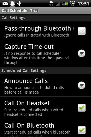 Call Scheduler Trial