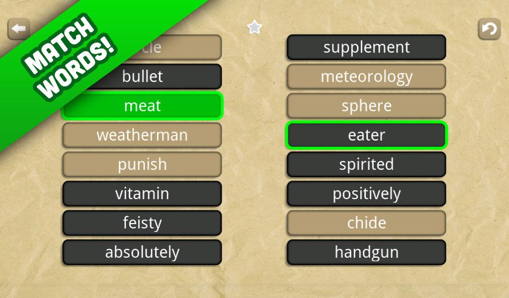 Android application Word to Word: Association Game screenshort