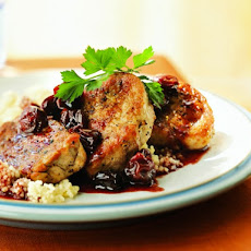 Cooking Light's Pork Medallions with Port Wine-Dried Cherry Pan Sauce