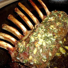 Mint Glazed Rack of Lamb for One