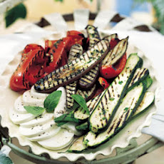 Grilled Marinated Vegetables with Fresh Mozzarella